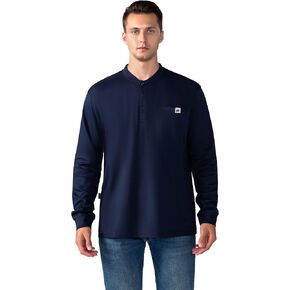 FR Henley Shirts for Men Flame Resistant Lightweight Welding 6.5oz 100% Cotton CAT2 Long Sleeve Fire Retardant FRC Clothing in Saudi Arabia