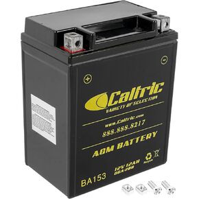 بطارية AGM Caltric متوافقة مع Yamaha Tri Moto 200 250 YTM200E YTM-200E YTM225DR YTM225DX 1983-1986 in Kuwait