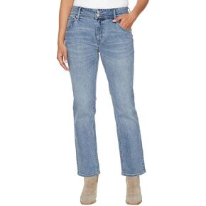 HUDSON Women's Mid-Rise Slim Straight Leg Jeans in Saudi Arabia