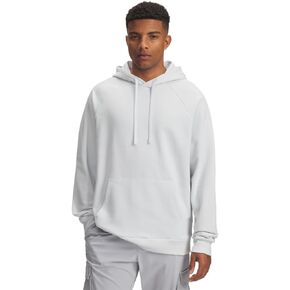 Under Armour Men's Rival Fleece Hoodie, Lichen Blue (424)/Onyx White, X-Small in Kuwait