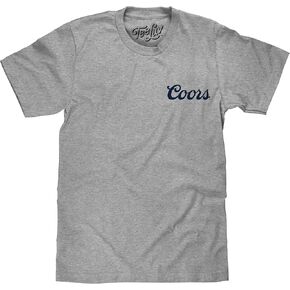 Tee Luv Men's Coors Banquet Shirt - Since 1873 Double Sided Beer Logo T-Shirt in Kuwait