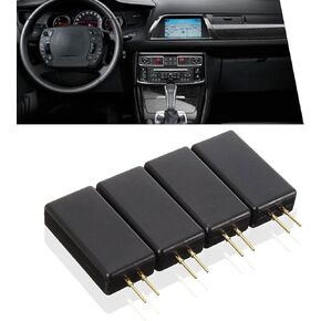 4 PCS Automotive Airbag Bypass Resistor, 12V 2-Pin Airbag Analog Tester, Automotive Diagnostic Tool for Finding Faults, Universal SRS Scanner for Cars, Trucks, SUV's (Black) in Saudi Arabia