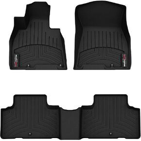 WeatherTech Custom Fit FloorLiners for Genesis GV80-1st & 2nd Row (451621-1-2), Tan in Kuwait