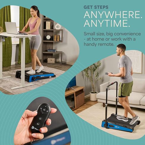 LifePro Portable Walking Pad Treadmill & Under Desk Treadmill for Home Office - Sleek Walking Treadmills for Home Use, 5'4" User Height - 3.6 MPH Max Speed, Remote Control, 198 Lbs Weight Capacity in Saudi Arabia
