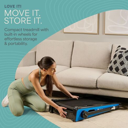 LifePro Portable Walking Pad Treadmill & Under Desk Treadmill for Home Office - Sleek Walking Treadmills for Home Use, 5'4" User Height - 3.6 MPH Max Speed, Remote Control, 198 Lbs Weight Capacity in Saudi Arabia