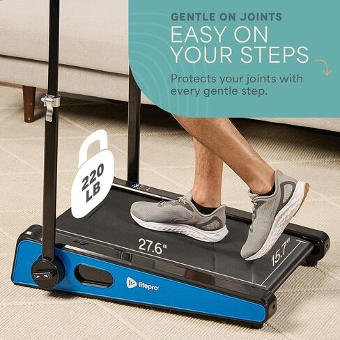 LifePro Portable Walking Pad Treadmill & Under Desk Treadmill for Home Office - Sleek Walking Treadmills for Home Use, 5'4" User Height - 3.6 MPH Max Speed, Remote Control, 198 Lbs Weight Capacity in Saudi Arabia