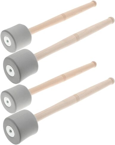 Toyvian 2 Pairs Snare Drum Hammer Bass Drum Sticks Xylophone Mallets Marching Band Drum Mallet Marching Tenor Sticks Bass Accessories Musical Instrument Drum Sticks Major Eva Foam Tool in Saudi Arabia