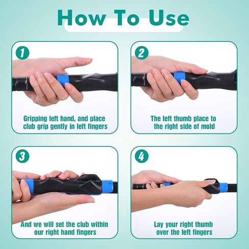 Golf Grip Trainer, 6in Golf Training Aid Right Hand Golf Swing Trainer Golf Practice Tool to Help Train Correct Hand Position for Beginner Learn in Saudi Arabia
