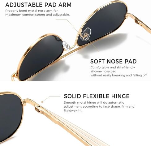 نظارة شمسية Sungait Classic Aviator للرجال نساء استقطاب UV400 حماية خمر رجعية أنيقة in Saudi Arabia