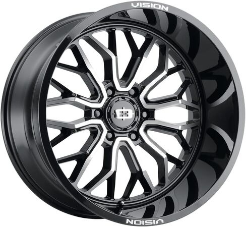 Vision 402 Riot 18x9 6x5.5" -12mm Black/Machined Wheel Rim 18" Inch in Saudi Arabia