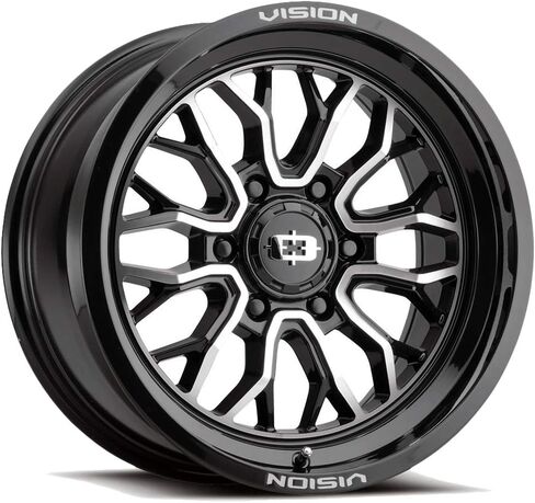 Vision 402 Riot 18x9 6x5.5" -12mm Black/Machined Wheel Rim 18" Inch in Saudi Arabia
