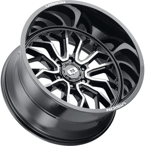 Vision 402 Riot 18x9 6x5.5" -12mm Black/Machined Wheel Rim 18" Inch in Saudi Arabia
