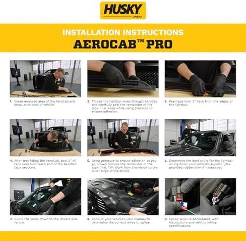 Husky Liners AeroCab PRO Cab Light | Fits 2014-2021 Toyota Tundra | Cab, 1-pc Black - 2825094 in Kuwait
