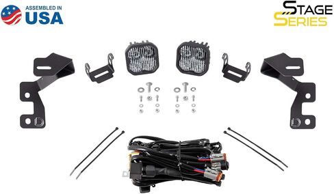 Diode Dynamics Stage Series Backlit Ditch Light Kit متوافق مع Ford Bronco Sport 2021-2025 ، C2 1.0 Sport Yellow Combo in Saudi Arabia