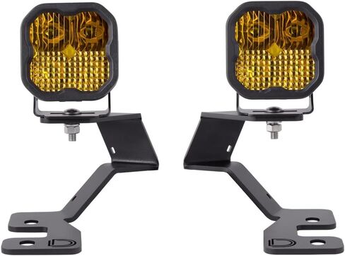 Diode Dynamics Stage Series Backlit Ditch Light Kit متوافق مع Ford Bronco Sport 2021-2025 ، C2 1.0 Sport Yellow Combo in Saudi Arabia