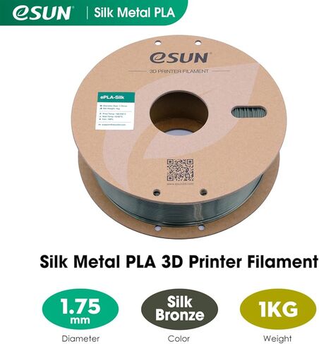 حزمة خيوط eSUN Silk Magic PLA 1.75 مم، خيوط طابعة ثلاثية الأبعاد من الحرير ثنائي اللون، 200 جم × 4 بكرات، خيوط تغيير لون الطباعة ثلاثية الأبعاد، أسود أرجواني + أسود ذهبي + أسود أخضر + أسود أحمر in Kuwait