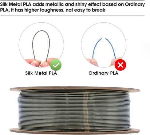 حزمة خيوط eSUN Silk Magic PLA 1.75 مم، خيوط طابعة ثلاثية الأبعاد من الحرير ثنائي اللون، 200 جم × 4 بكرات، خيوط تغيير لون الطباعة ثلاثية الأبعاد، أسود أرجواني + أسود ذهبي + أسود أخضر + أسود أحمر in Kuwait