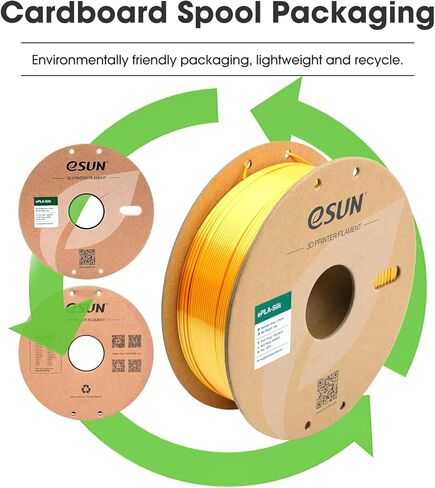 حزمة خيوط eSUN Silk Magic PLA 1.75 مم، خيوط طابعة ثلاثية الأبعاد من الحرير ثنائي اللون، 200 جم × 4 بكرات، خيوط تغيير لون الطباعة ثلاثية الأبعاد، أسود أرجواني + أسود ذهبي + أسود أخضر + أسود أحمر in Kuwait