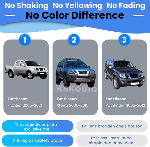 زجاج مرآة جانبي للركاب لـ Nissan Frontier 2005-2021 ، لنيسان باثفايندر 2005-2012 ، لنيسان Xterra 2005-2015 ، طاقة الدعم ، مسخن الجانبي الزجاجي المرآة المرآة in Saudi Arabia