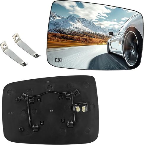 Passenger Right Side Heated Mirror Glass 68050298AA 68079362AA Compatible With Dodge Ram 1500 2500 2009-2018 Passenger Right Side Rear View Mirror Convex Glass with Rear Holder & Backing Plate in Saudi Arabia