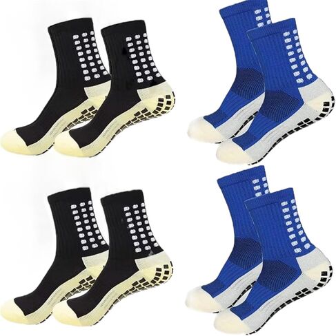 Non-Slip Ankle Crew Socks with Grippers for Men and Women in Saudi Arabia