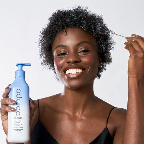 adwoa beauty Blue Tansy Leave In Conditioner With Bamboo, Hydrolyzed Quinoa and Horsetail Extracts Help To Strengthen, Support Growth ​And Length Retention For Coily and Curly Hair. - 3.3 oz. in Saudi Arabia