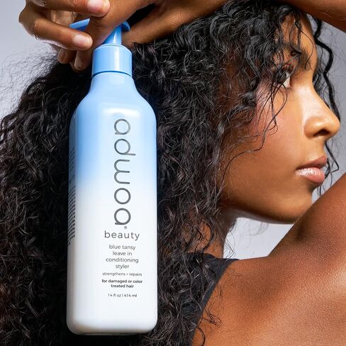 adwoa beauty Blue Tansy Leave In Conditioner With Bamboo, Hydrolyzed Quinoa and Horsetail Extracts Help To Strengthen, Support Growth ​And Length Retention For Coily and Curly Hair. - 3.3 oz. in Saudi Arabia