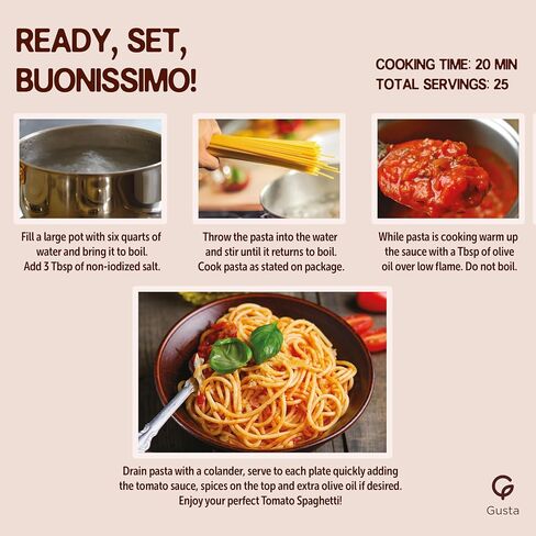 Gusta Italian Gift Basket in Deluxe Packaging - Made in Italy - Holiday Gift for Birthdays, Families, Clients, Parties, Housewarming, Client Thank You & Sympathy Gift Baskets in Saudi Arabia