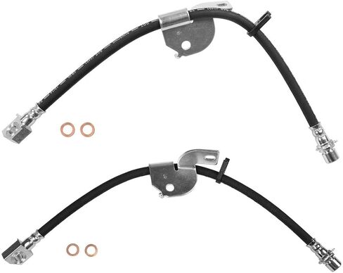 2PCS Front Brake Hydraulic Hose Brake Line Fits Ford F-150 2010 2011 2012 Fits Ford Lobo 2010 2011 2012 in Saudi Arabia