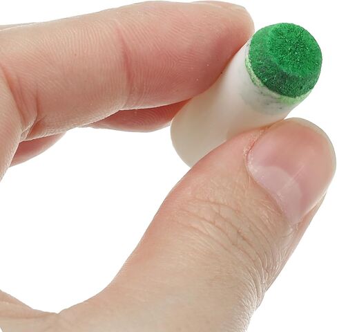 PATIKIL 9mm Pool Cue Tips, 50Pcs Slip-On Billiard Cue Stick Tips Replacement for Pool Cues and Snooker, White Green in Kuwait