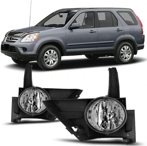 WJ30-0082S-09 Series for [2005-2006] CRV Clear Lens Fog Lights + Wiring Kit Set in Saudi Arabia
