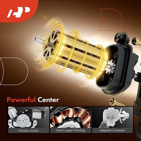 A-Premium Power Electric Window منظم مع محرك متوافق مع Toyota Corolla 1998-2002 جانب الركاب الأيمن الخلفي in Saudi Arabia