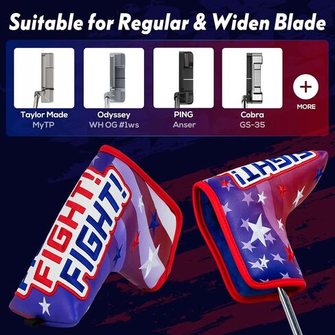 Putter Headcover, Blade Putter Cover Magnetic Blue Sea Wave Golf Putter Head Cover in Saudi Arabia