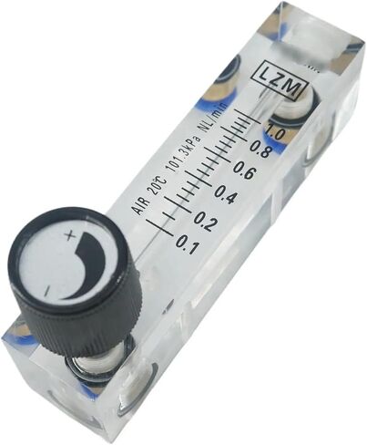 1Pcs 0.1-1LPM LZM-4T Acrylic Panel Panel Air Flowmeter Rotameter with Control Valve Push in Fit 6mm OD Tube in Saudi Arabia