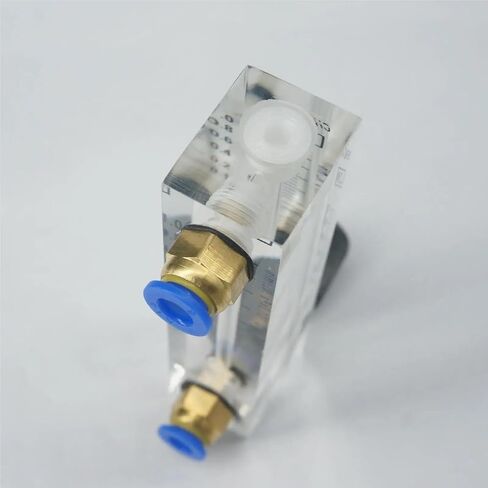 1Pcs 0.1-1LPM LZM-4T Acrylic Panel Panel Air Flowmeter Rotameter with Control Valve Push in Fit 6mm OD Tube in Saudi Arabia