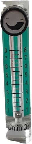 1pcs مؤشر Acrylic Gas Airsgen Flowmen Countor O2 مع موصل النحاس النحاسي الصمام 0.1MPa 1-8L/دقيقة الارتفاع 116 مم (0.1-1.5 لتر لكل 93 ملم) in Saudi Arabia