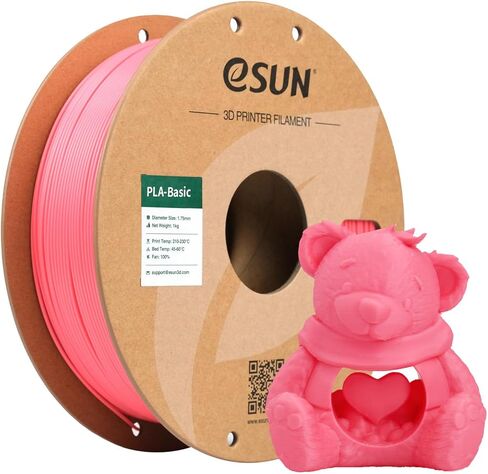eSUN High Speed PLA Filament 1.75mm, 1KG Spool (2.2 LBS) Fast Printing 3D Printer PLA Filament,Designed for Fast Printing, Silver in Saudi Arabia