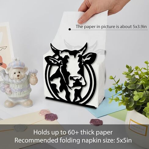 SUPERDANT Horse Napkin Holder for Tables Cocktail Napkin Holder Running Horse Napkin Dispenser for Table Animal Tabletop Tissue Stand Rustic Napkins Holders for Kitchen Hotle Restaurants Table Decor in Saudi Arabia