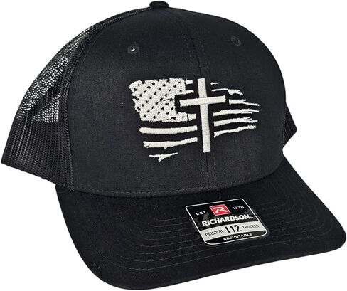 علم ريتشاردسون الأمريكي و Cross Snapback Hat ، الملاءمة القابلة للتعديل ، التصميم الوطني in Saudi Arabia