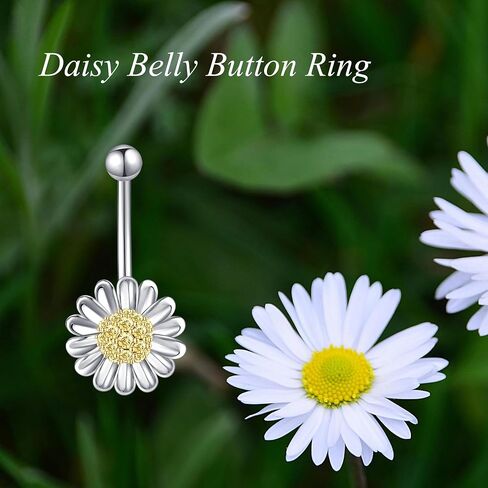 Butterfly Belly Button Ring Dangle 925 Sterling Silver Hypoallergenic Piercing Body Navel Rings Sexy Belly Button Jewelry Gifts for Women (14G) in Saudi Arabia