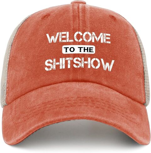 Welcome to The Shitshow Hat for Womens with Design Denim Hat for Mens Trucker Hat Caps Vintage Unique Gifts for in Kuwait