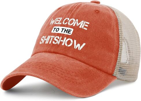Welcome to The Shitshow Hat for Womens with Design Denim Hat for Mens Trucker Hat Caps Vintage Unique Gifts for in Kuwait