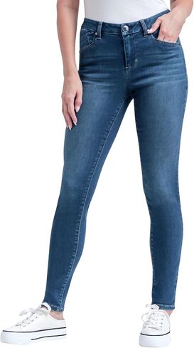 1822 Denim Women's Curvy 28" Silk Mid-Rise Ankle Skinny Jean in Saudi Arabia
