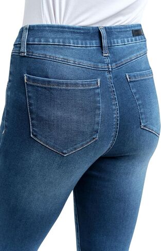 1822 Denim Women's Curvy 28" Silk Mid-Rise Ankle Skinny Jean in Saudi Arabia