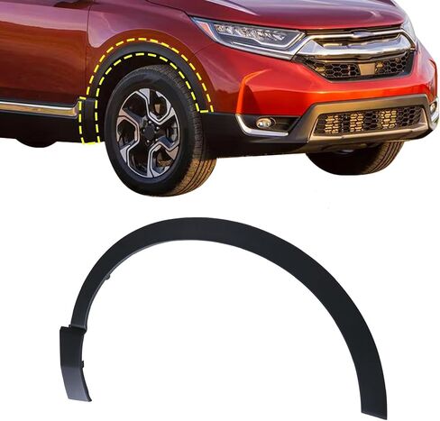 XQSMWF الأمامي الأيمن الجانبي الجانبي العجلة تقاطع تقليم Fender Flare Trim 74115-TLA-A02 74115TLAA02 HO1291108 متوافق مع Honda CR-V 1.5L 2.0L 2017-2022 in Kuwait