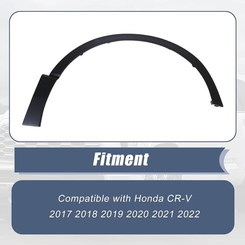 XQSMWF الأمامي الأيمن الجانبي الجانبي العجلة تقاطع تقليم Fender Flare Trim 74115-TLA-A02 74115TLAA02 HO1291108 متوافق مع Honda CR-V 1.5L 2.0L 2017-2022 in Kuwait