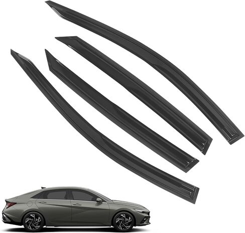 Accessories for Ford Edge Rain Guards 2024 2023 2022 2021 2020 2019 2018 2017 2016 2015 Window Visors Shades Extra Durable Tape-on Side Window Deflectors 4pcs Set in Kuwait