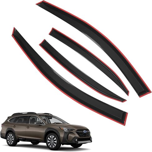 ملحقات Ford Edge Rain Guards 2024 2023 2022 2021 2020 2019 2018 2017 2016 2015 Window Windows Shades Tape-On Side-On Deplectors 4pcs مجموعة in Kuwait