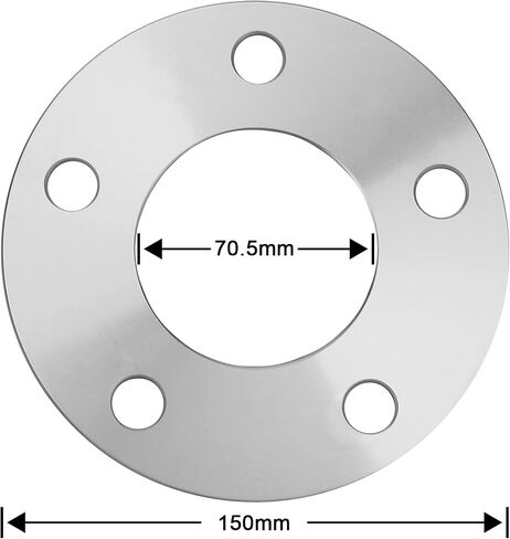 IRONTEK 5mm(3/16") Wheel Spacers Fit 5x4.5/5x114.3mm Hub Bore 70.5mm Wheel Studs Holes Size 15MM Fits Ford Mustang Ranger Explorer Edge 4PCS in Saudi Arabia