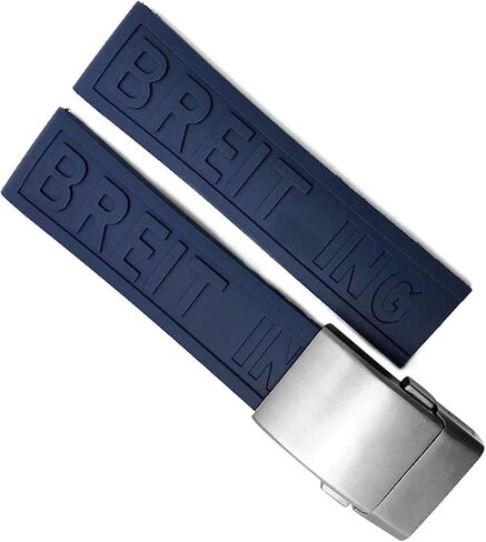 Watchprof Rubber Watchband لـ Breitling Superocean Heritage Avenger Challenger Silicone Watch Strap 22mm 24mm in Kuwait
